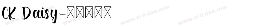 CK Daisy字体转换